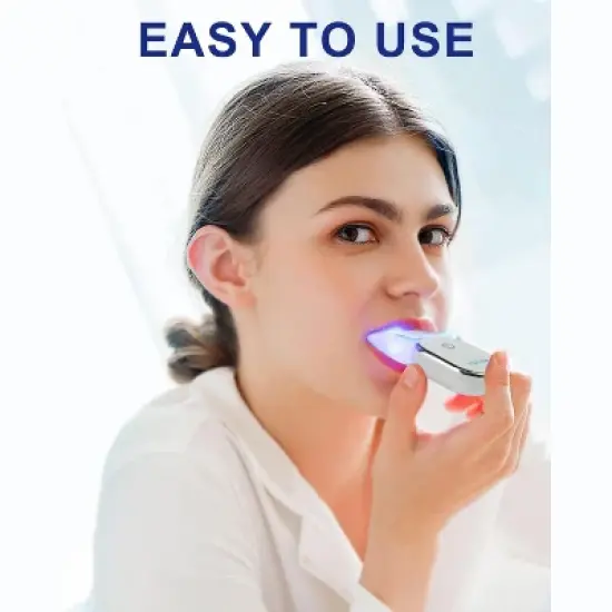 MySmile Teeth Whitening Strips with 28 LED Light, 10 Min Fast Whitening, 14 Treatments image {6}