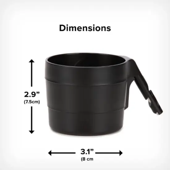 Diono XL Car Seat Cup Holders for Radian and Everett Car Seats, Pack of 2 Cup Holders image {8}