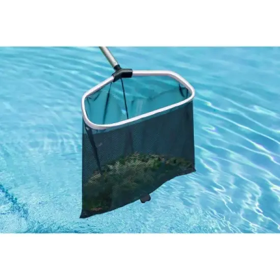 Poolmaster Heavy Duty Leaf Rake with Double Mesh Net image {5}