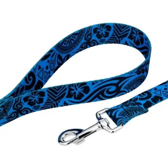 Country Brook Petz Deluxe Blue Polynesian Dog Collar and Leash image {4}