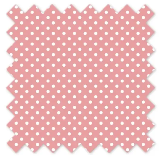 Bacati - Pin Dots Crib/Toddler Bed Skirt - Coral image {1}