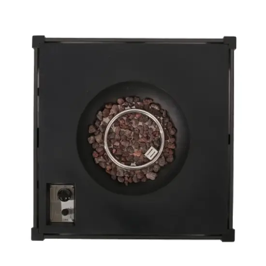 40,000 BTU Square Outdoor Fire Pit with WPC Base and Lightweight Concrete Top image {5}