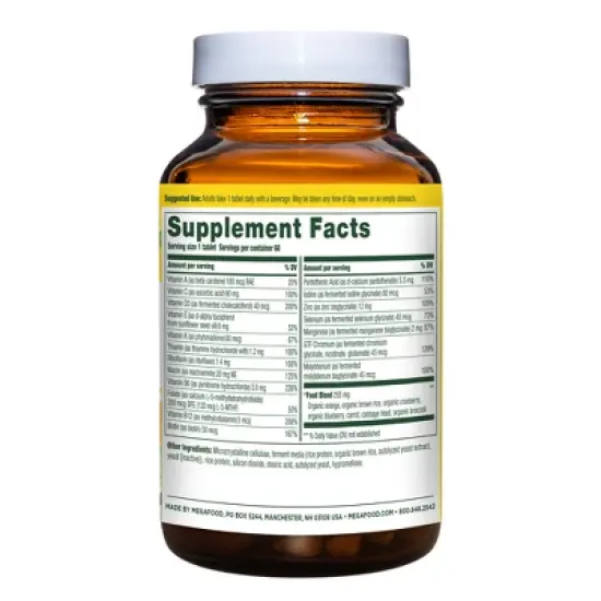 MegaFood Men's 55+ with Immune Support & Healthy Aging One Daily Multivitamin - 60ct image {1}