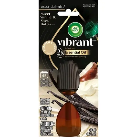 Air Wick Vibrant Essential Mist - Sweet Vanilla & Shea Butter - 0.67 fl oz image {7}