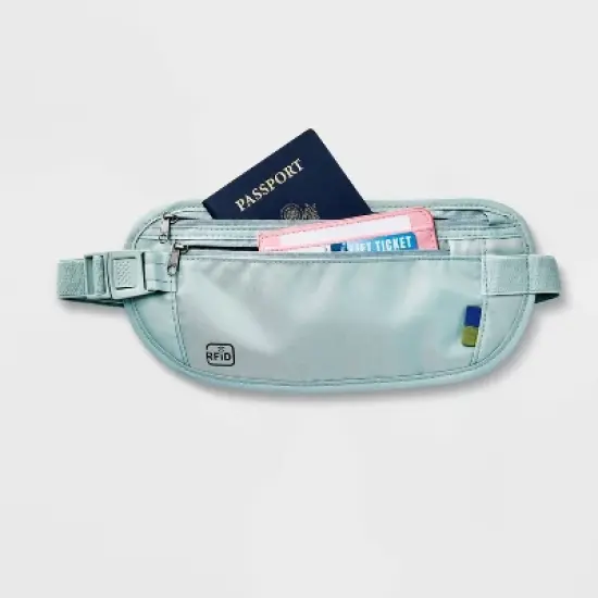 RFID Blocking Waist Pouch Puritan Gray - Open Story&trade; image {2}