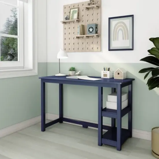 Max & Lily Desk With Bookshelves for Home, Office, Computer, Gaming image {3}