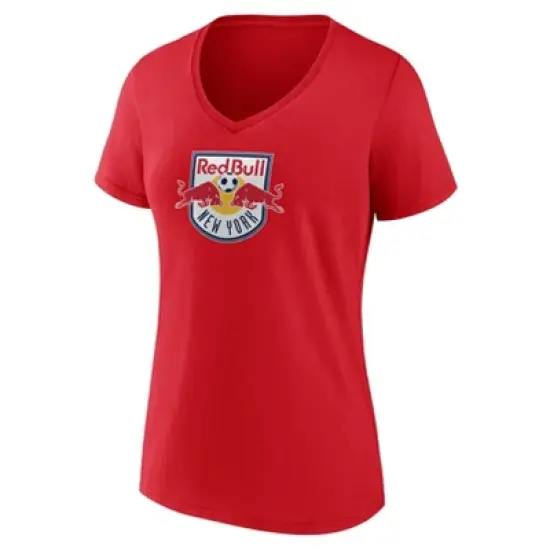 MLS New York Red Bulls Women's V-Neck Top Ranking T-Shirt image {1}