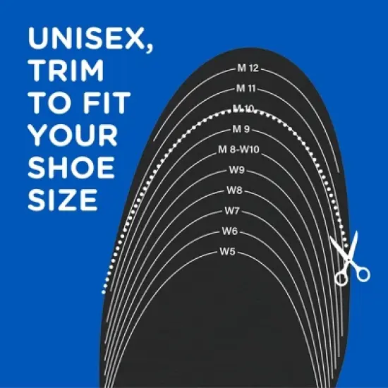 Dr. Scholl's Cushy Comfort Memory Foam Insole, Trim to Fit - Unisex - M Shoe Size 7-13, W Shoe Size 5-10 - 1 Pair image {8}