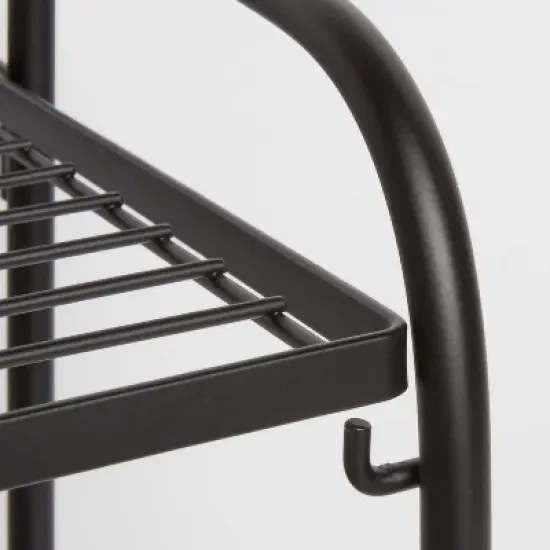 Folding 3 Shelves Black - Brightroom&trade; image {2}