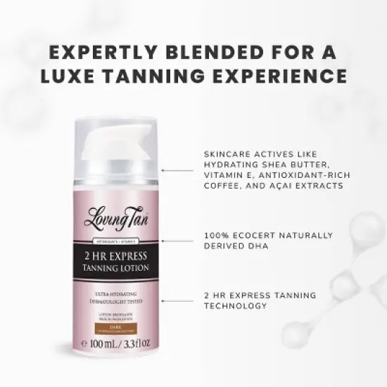 Loving Tan 2 HR Express Tanning Lotion Dark - 3.3 fl oz - Ulta Beauty image {5}