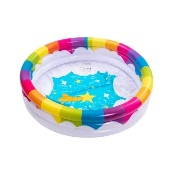 Sloosh Inflatable Rainbow Kiddie Pool Set image {1}