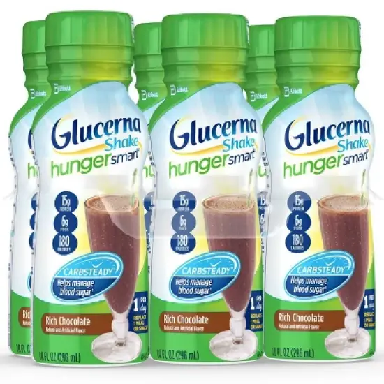 Glucerna Hunger Smart Nutrition Shake - Rich Chocolate - 6ct/60 fl oz image {2}