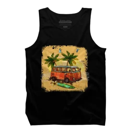 Men's Design By Humans This Is My Summer Mood By devicon69studio Tank Top image {2}