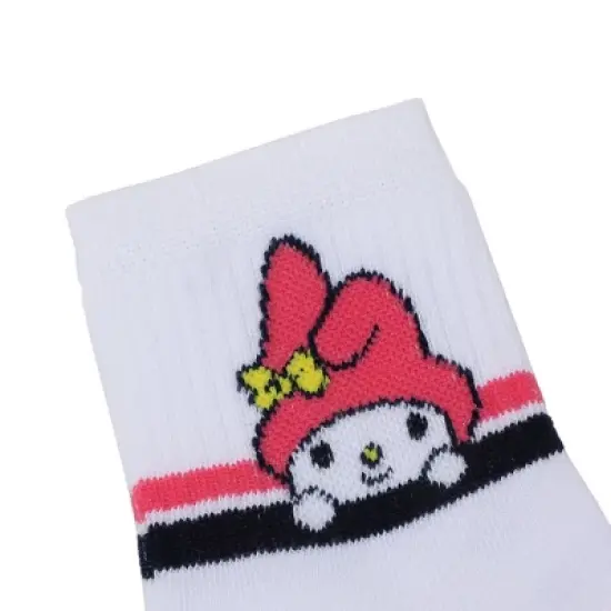 Hello Kitty & Friends Favorite Characters 3-Pack of Women's Quarter Crew Socks image {2}