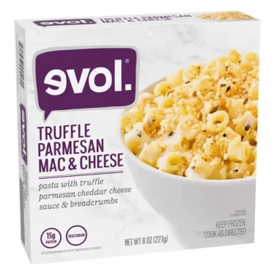 Evol Frozen Truffle Parmesan Macaroni and Cheese Bowl - 8oz image {1}