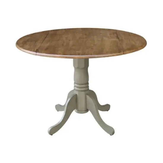 42" Mason Round Dual Drop Leaf Dining Table - International Concepts image {14}