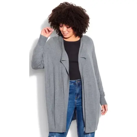 Women's Plus Size Corina Cardigan - gray | AVENUE image {9}