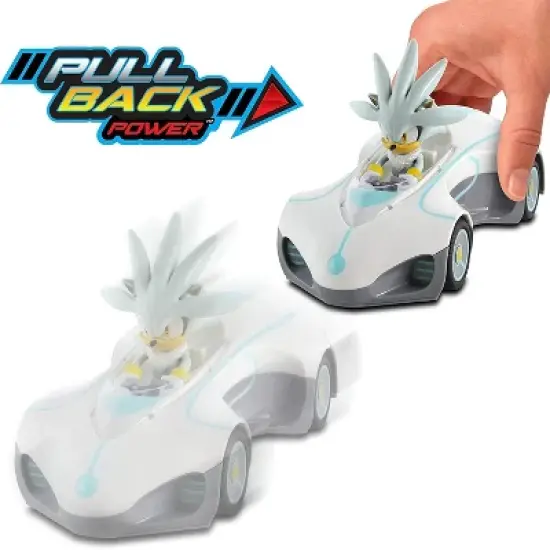 Nkok Sonic the Hedgehog Silver Pull Back Racer image {1}
