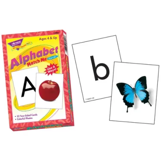 TREND Alphabet Match Me Cards, 52 Cards Per Set, 6 Sets image {1}