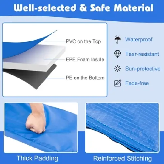 Costway 8/10/12/14/15/16FT Trampoline Replacement Safety Pad Universal Trampoline Cover image {8}