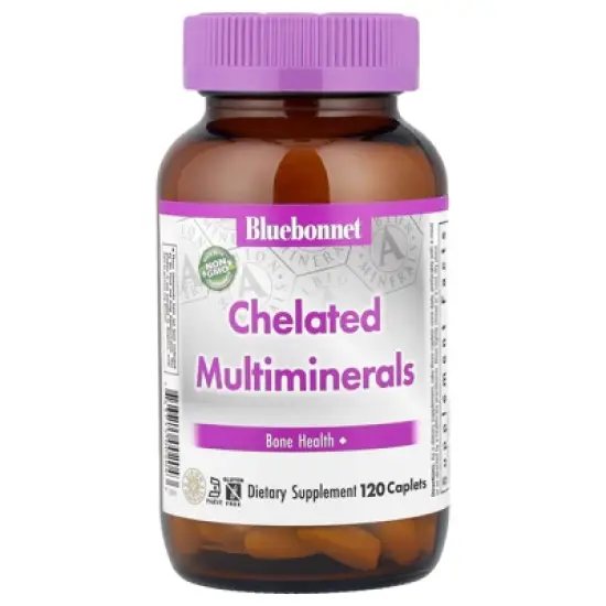 Bluebonnet Nutrition Chelated Multiminerals, 120 Caplets image {4}