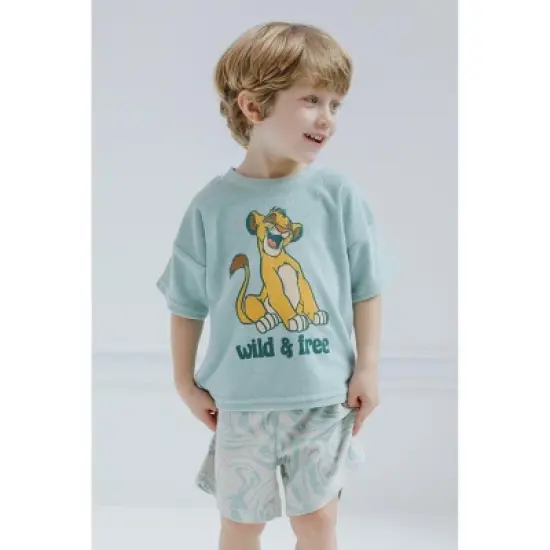 Disney Mickey Mouse Lion King Simba T-Shirt and Shorts Outfit Set Toddler to Big Kid image {1}