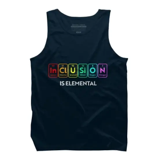 Design By Humans Inclusion is Elemental Flag Rainbow Periodic Table By CyanidieTank Top image {3}