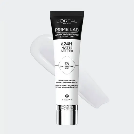 L'Oreal Paris Up to 24hr Lab Primer - Matte Setter - 1 fl oz image {1}