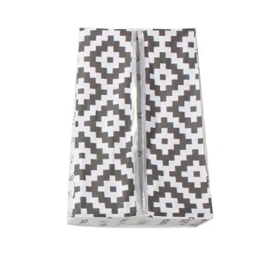 Bacati - Love  Gray/Silver 4 pc Crib Bedding Set with Diaper Caddy image {6}