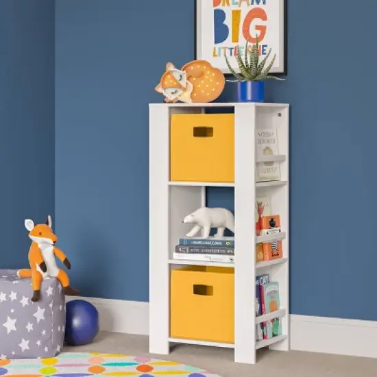 Kids' Book Nook Cubby Storage Tower with Bookshelves White - RiverRidge Home image {5}