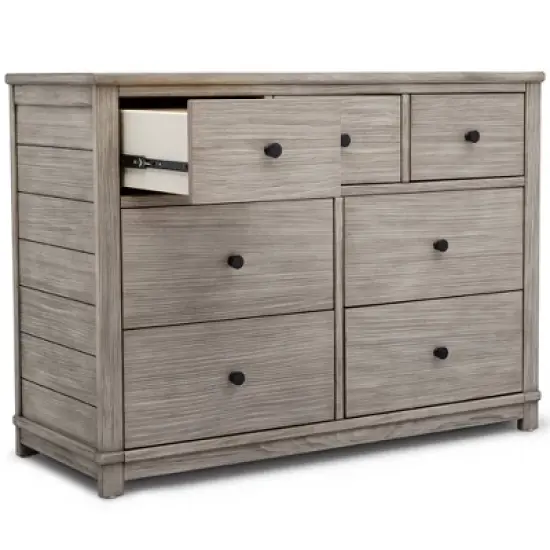 Simmons Kids' Monterey 7 Drawer Dresser - Rustic White image {4}