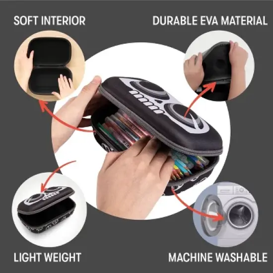 ZIPIT Skull Pencil Case, Pencil Box for Kids image {2}