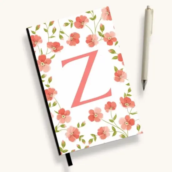 Personalization Mall Flowery Initial Personalized Journal image {26}