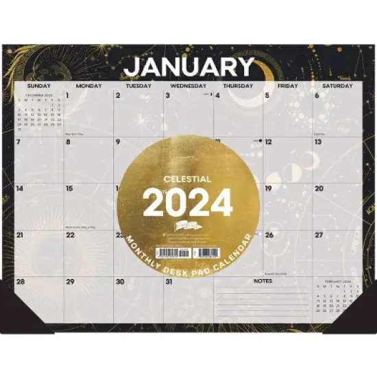 Willow Creek Press 2024 Monthly Planner 22"x17" Celestial image {2}