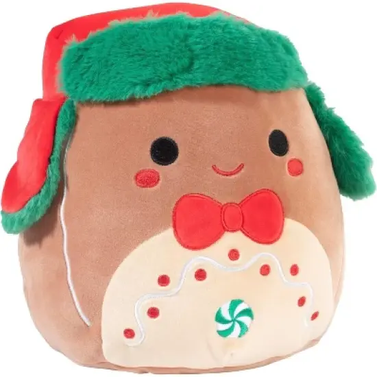 Squishmallows 10-Inch Peterson The Gingerbread Man- Official Jazwares Plush- Collectible Soft & Squishy Stuffed Animal Toy- Gift for Kids Girls & Boys image {1}