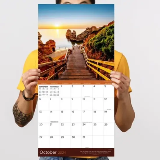 TF Publishing 2024 Wall Calendar 12"x12" Paths to God image {3}