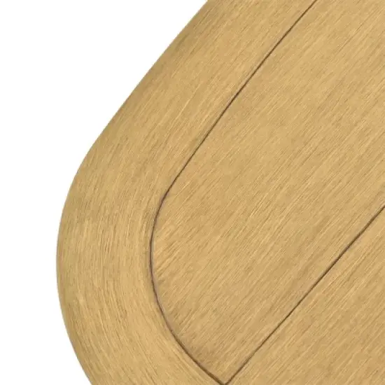 Layout Optimized Outdoor Seating Ensemble 4Piece Sofa & Armchair Set w/ Grid Weave & Planked Table image {10}