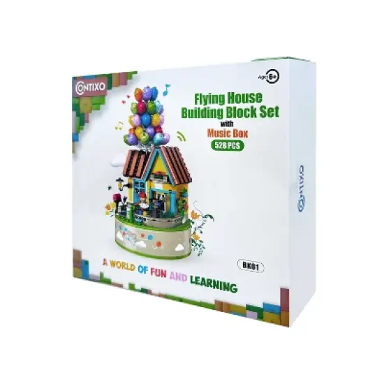 Contixo BK01 Flying Balloons Building Block Set with Music Box - 528 PCS image {5}