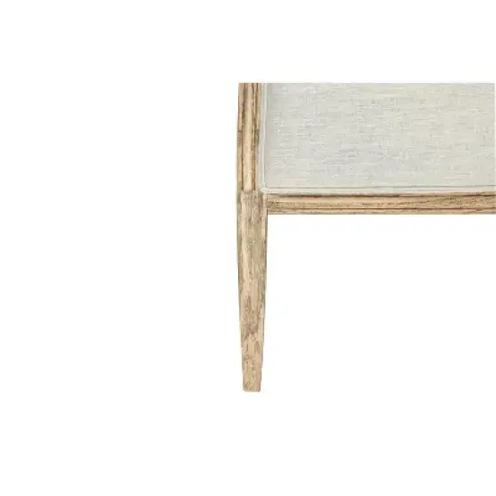 Storied Home Queen Oak Wood Headboard Beige: Upholstered, Freestanding, No Assembly, Spot Clean image {14}