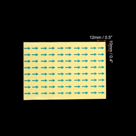 Unique Bargains Industrial Work Gas Liquid Flow Direction Self-Adhesive Arrow Labels 6 Sheets image {1}