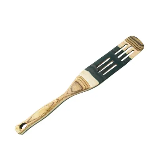 Island Bamboo Pakkawood 13-Inch Slotted Spurtle image {5}