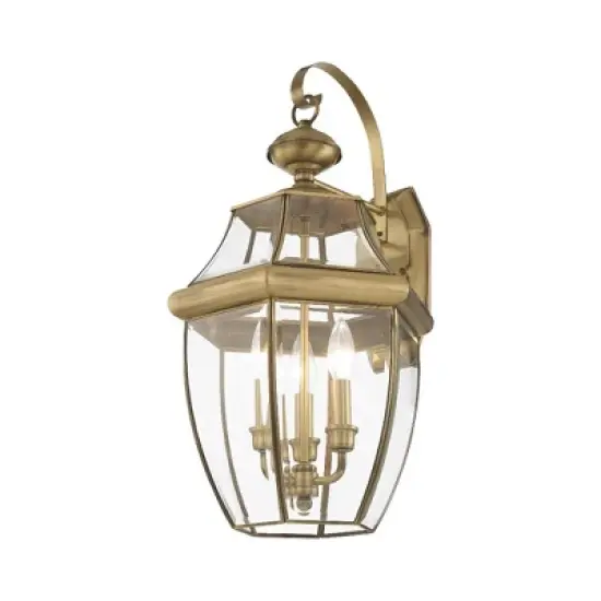 Livex Lighting Monterey 3 - Light Wall Light in  Antique Brass image {2}