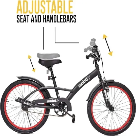 Mobo Malibu 20" Kids' Beach Bike - Black image {1}