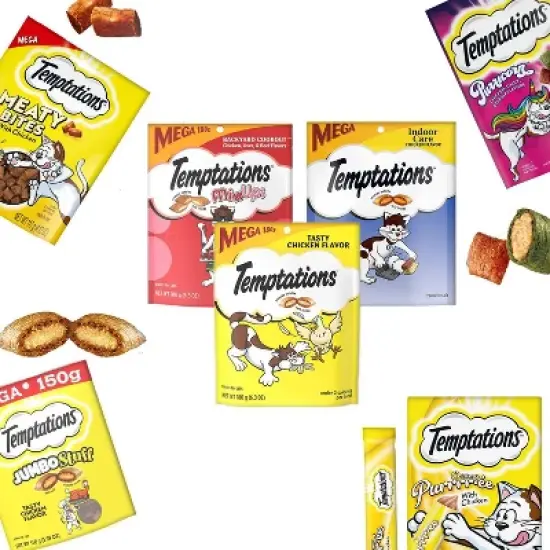 Temptations Chicken Crunchy Lickable and Meaty Adventure Cat Treats image {1}