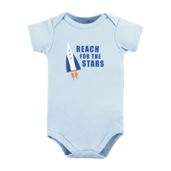 Hudson Baby Infant Boy Cotton Bodysuits, Astronaut image {4}