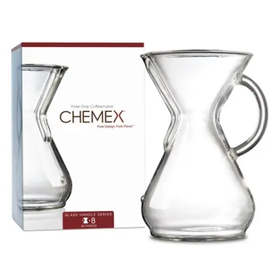 Chemex Pour-Over Glass Coffeemaker - Glass Handle Series - 8-Cup - Exclusive Packaging image {1}