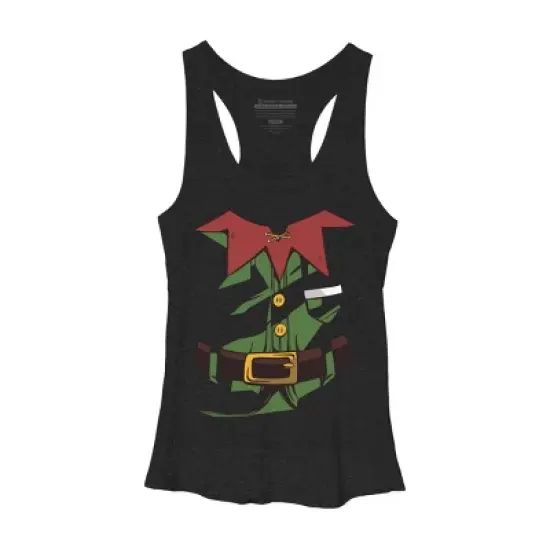 Women's Design By Humans Papa Elf Christmas Shirt Papa Elf Shirt for Men Papa Elf By rasok Racerback Tank Top image {3}