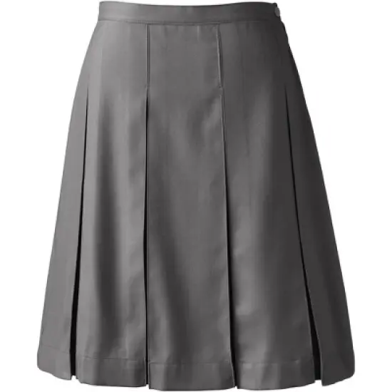 Lands' End Lands' End School Uniform Women's Solid Box Pleat Skirt Top of Knee image {5}