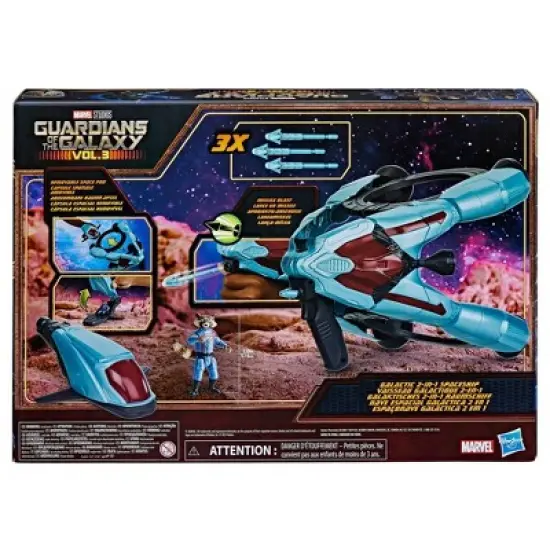 Marvel Guardians of the Galaxy Vol. 3 Galactic 2-in-1 Spaceship with Action Figure image {4}