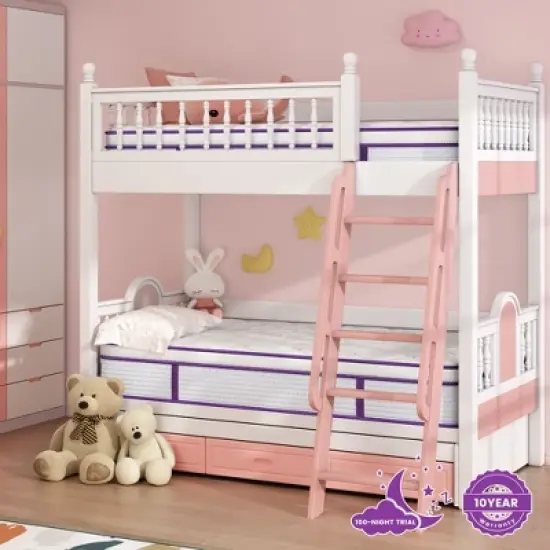 Sersper 8" Euro Top Memory Foam Spring Hybrid Mattress - Compatible with Platform Bed, Box Spring, or Slat Base image {6}